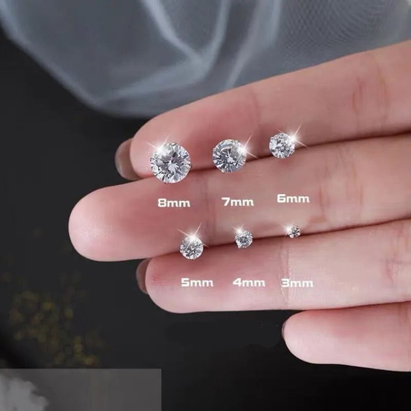 Certified 2ct D Color Moissanite Studs Earrings for Women S925 Sterling Silver Brilliant Lab Diamond