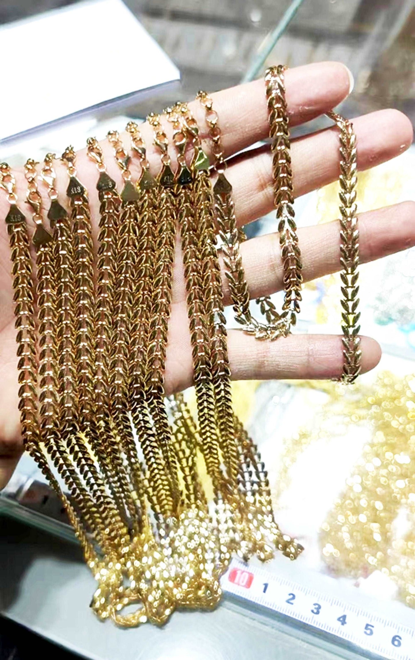 6 mm Wheat Ear Chain Necklace - Providence silver gold jewelry usa