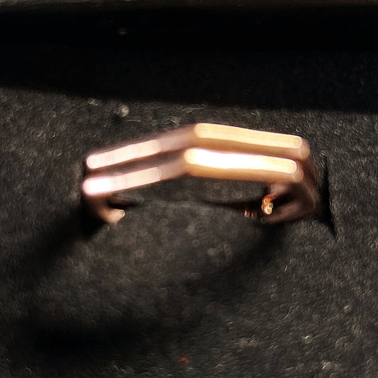 Minimalist copper color ring Adjustable sizing