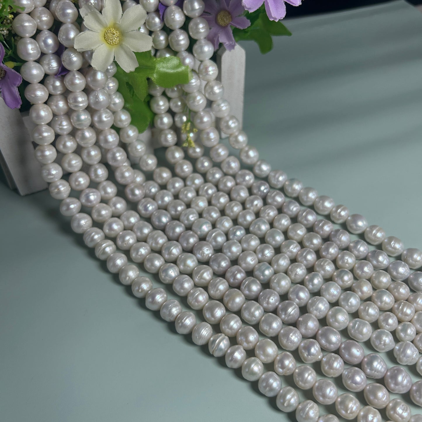 Elegant freshwater pearl necklace S925 silver, Baroque round pearls, vintage luxury, fashion accessories, June Birthstone, the perfect gift for everyday parties, Valentine's Day and Mother's Day, four seasons jewelry