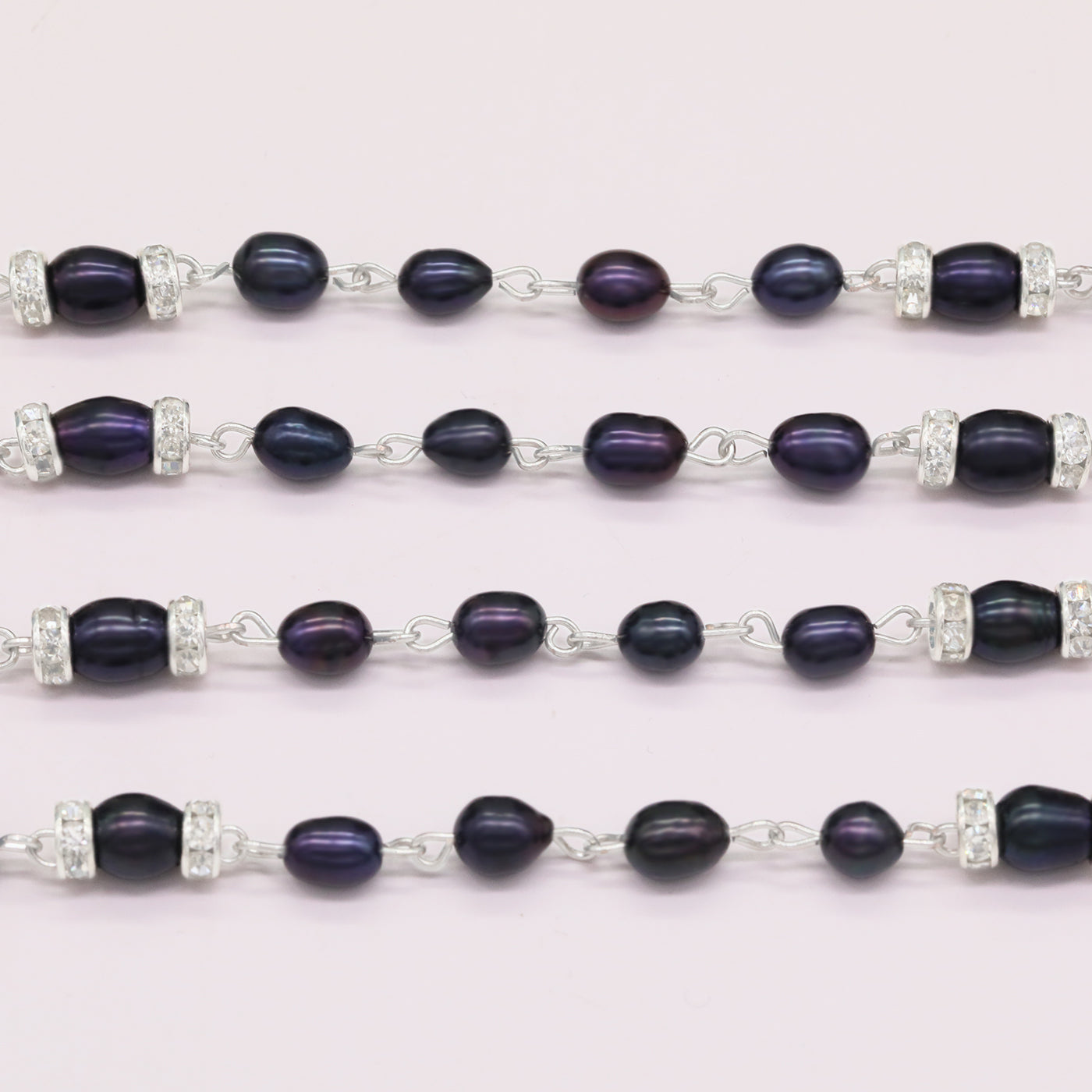 Elegant Purple Natural Freshwater Pearl Bracelet 100% handmade Freshwater Pearl bracelet Fashion jewelry gift, unisex freshwater pearl bracelet, perfect for  Valentine's Day 【NK-SL2501purple-03】