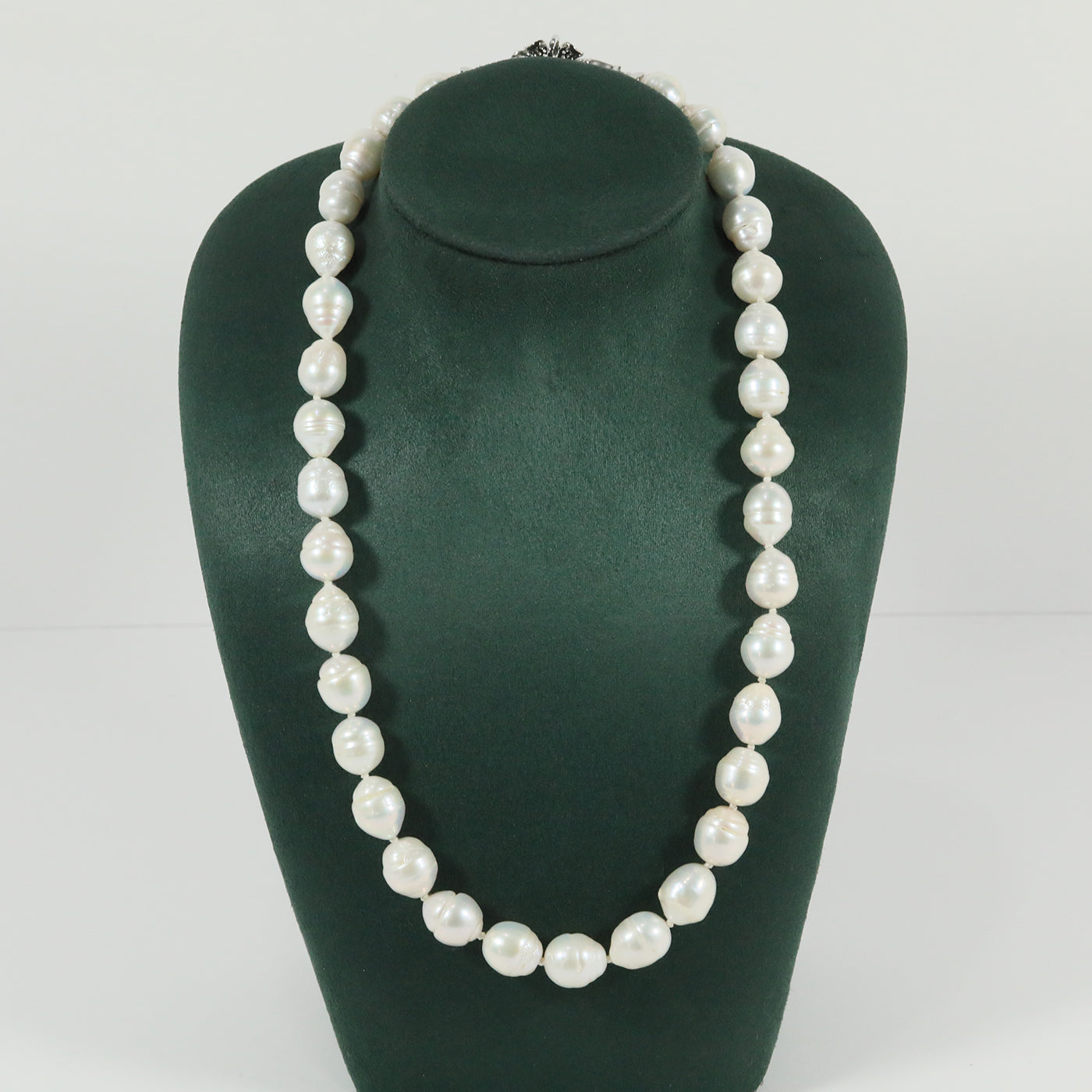 Unique irregular long freshwater pearl design, luxurious simple 17.7inch long collarbone chain, ideal Mother's Day gift, suitable for everyday wear and vacation, freshwater pearl jewelry【XL-2501White-04】