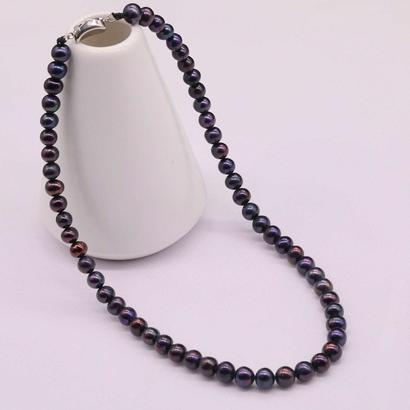 Delicate 6-7mm Freshwater pearl necklace, unique Christmas, Valentine's Day and Thanksgiving gifts, suitable for everyday, wedding and birthday parties to wear freshwater pearl necklace jewelry[NK-XL2501-Purple-01]