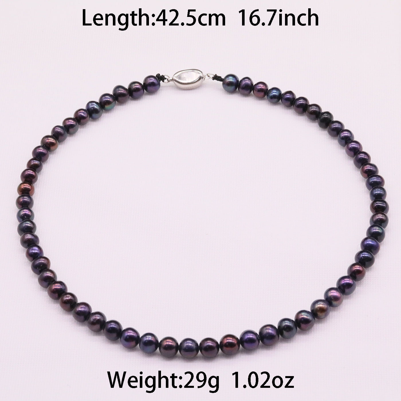Delicate 6-7mm Freshwater pearl necklace, unique Christmas, Valentine's Day and Thanksgiving gifts, suitable for everyday, wedding and birthday parties to wear freshwater pearl necklace jewelry[NK-XL2501-Purple-01]