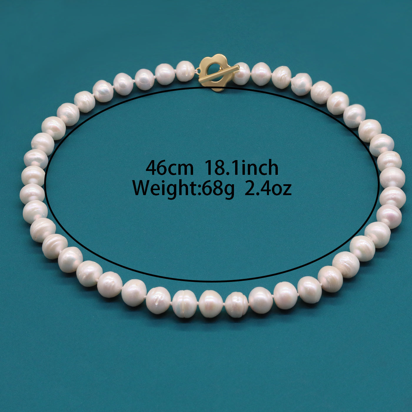 100% Handmade Freshwater Pearl Necklace Suitable for Daily Party Birthday Anniversary Valentine'S Day Christmas Mother'S Day【NK-XL2501-White-01】