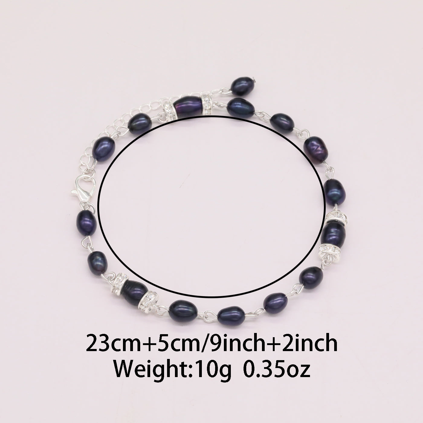 Elegant Purple Natural Freshwater Pearl Bracelet 100% handmade Freshwater Pearl bracelet Fashion jewelry gift, unisex freshwater pearl bracelet, perfect for  Valentine's Day 【NK-SL2501purple-03】