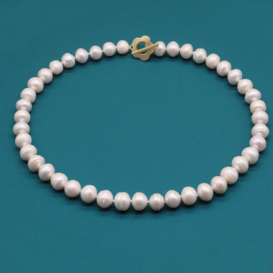 100% Handmade Freshwater Pearl Necklace Suitable for Daily Party Birthday Anniversary Valentine'S Day Christmas Mother'S Day【NK-XL2501-White-01】