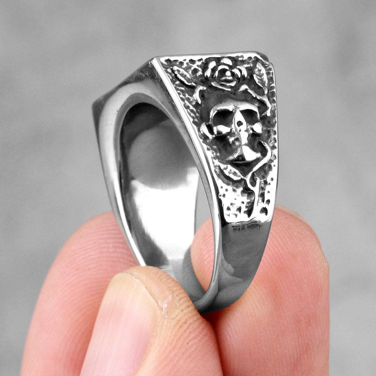 Cowboy dual pistol ring in Stainless steel unisex - Providence silver gold jewelry usa