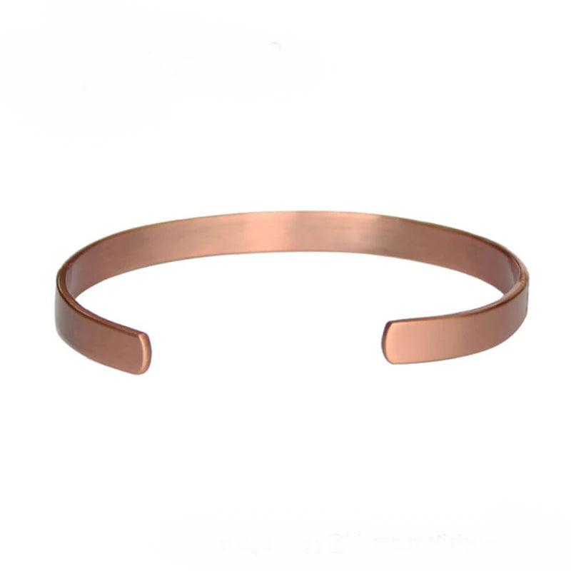Women Magnetic Copper Bracelet Fashion Rose Gold Color Magnet Copper Bangle Bracelet Healing Jewelry for Woman Men Accessories