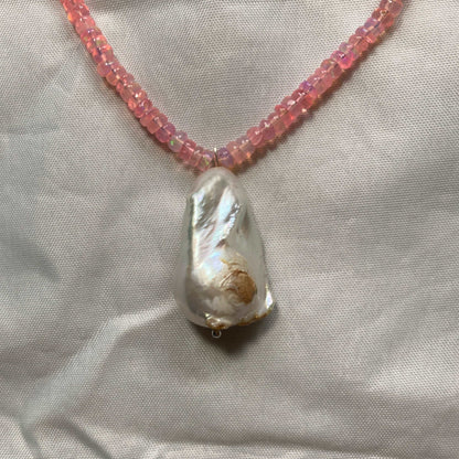 front view of necklace