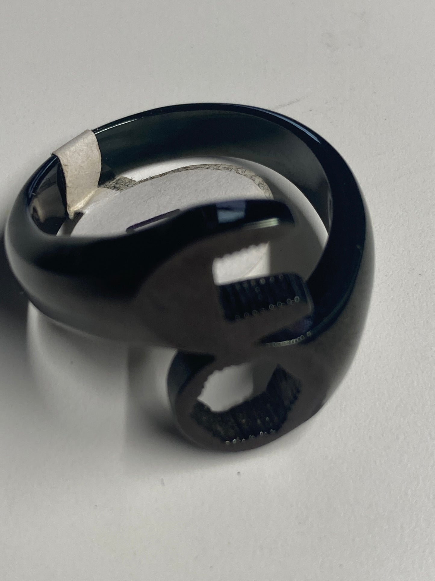 Stainless steel wrench ring blacken finished