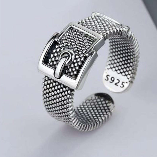 Sterling silver mesh ring very popular style - Providence silver gold jewelry usa