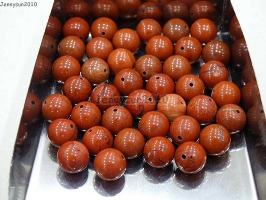 Red Jasper gemstone bead 20/pkg - Providence silver gold jewelry usa