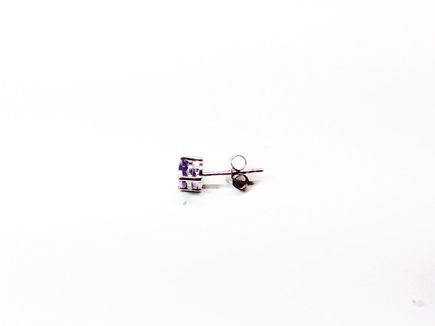 Genuine stone birthstone earrings in .925 sterling silver - Providence silver gold jewelry usa