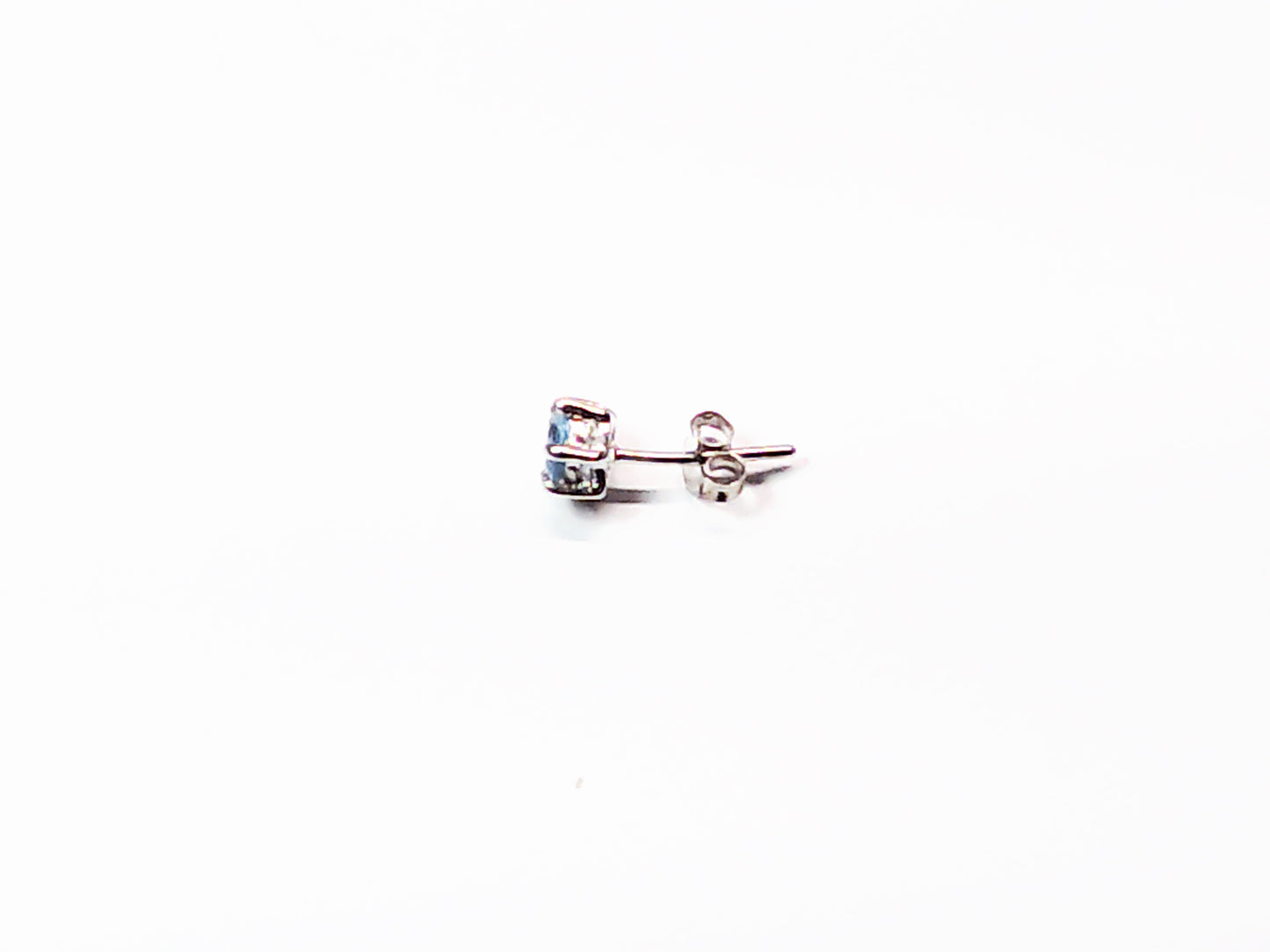 Genuine stone birthstone earrings in .925 sterling silver - Providence silver gold jewelry usa